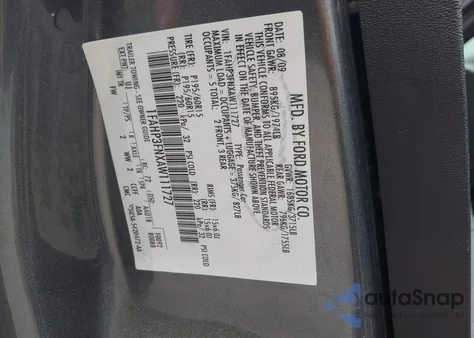 2010 Ford Focus Se z USA, uszkodzony, nr VIN 1FAHP3FNXAW111727